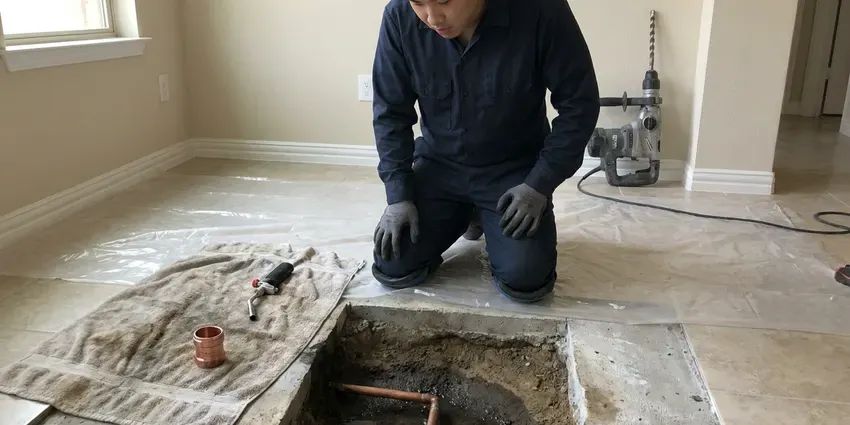 Local copper pipe leak repair by JKV Plumbing, Cheyenne