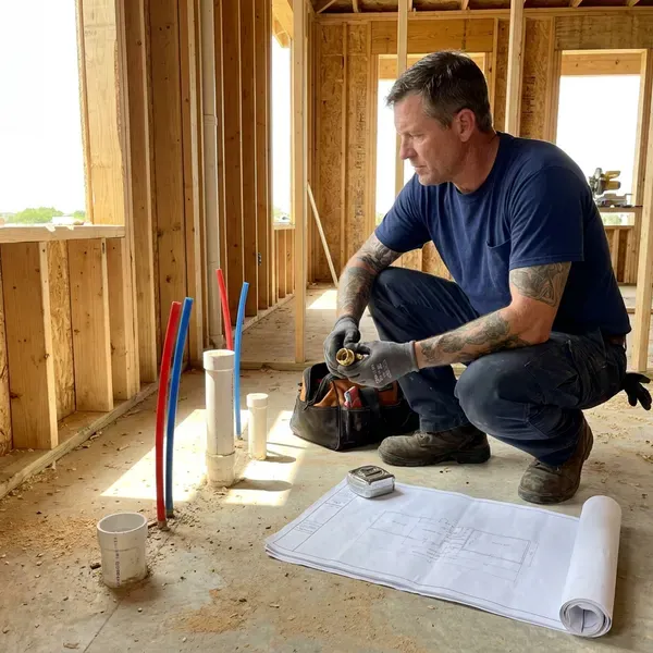 Local new construction plumbing by JKV Plumbing, Evanston, WY
