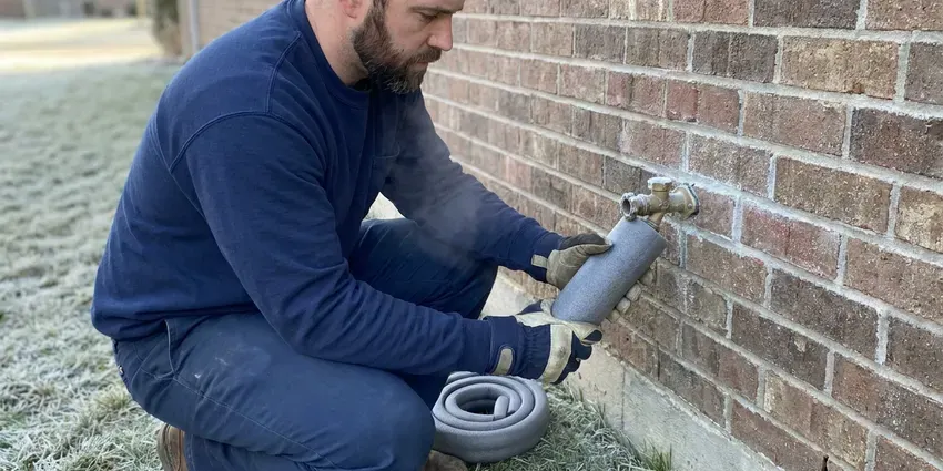 JKV Plumbing technician providing water line repair in Jackson